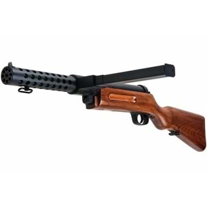 Snow Wolf Bergmann Patentli MP-18 SMG Airsoft Replika (FullMetal Gerçek Ağaç)