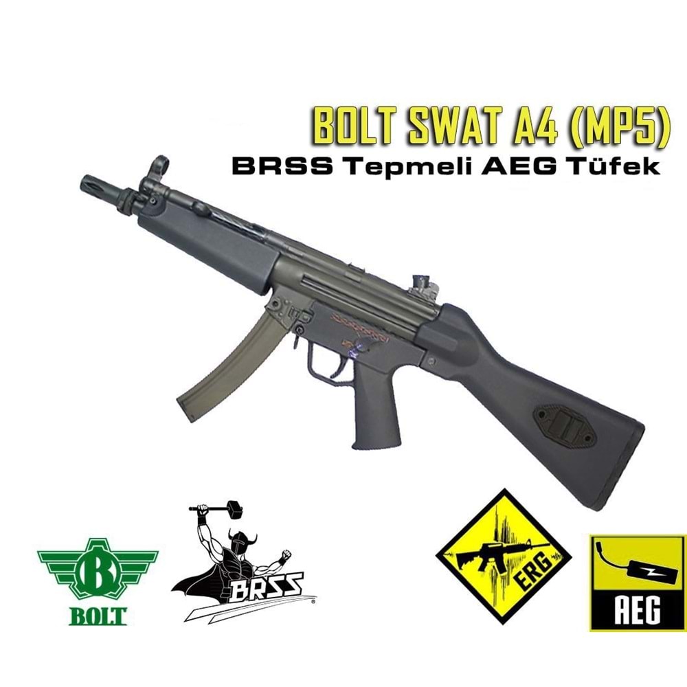 BOLT MP5 SWAT A4 BRSS Güçlendirilmiş Tepme Sistemli AEG