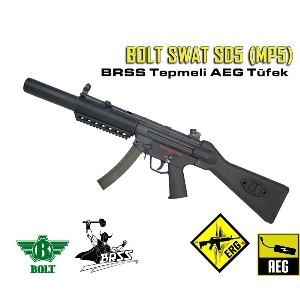 BOLT MP5 SWAT SD5 BRSS Güçlendirilmiş Tepme Sistemli AEG