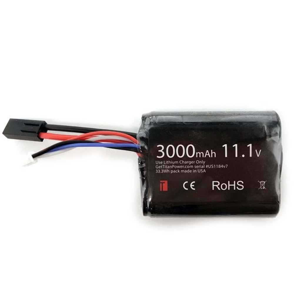 Titan 3000mAh 11.1v Brick Tamiya Airsoft Li Ion Pil - 1184
