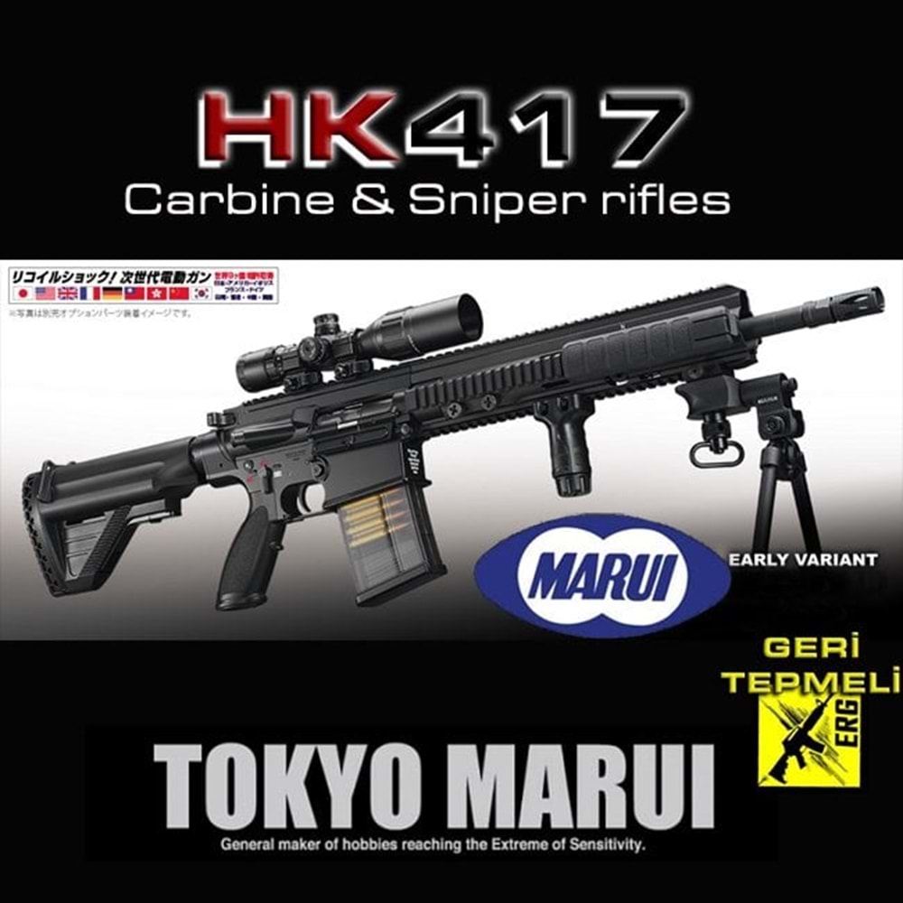 Tokyo Marui HK417 Geri Tepmeli Airsoft Tüfek