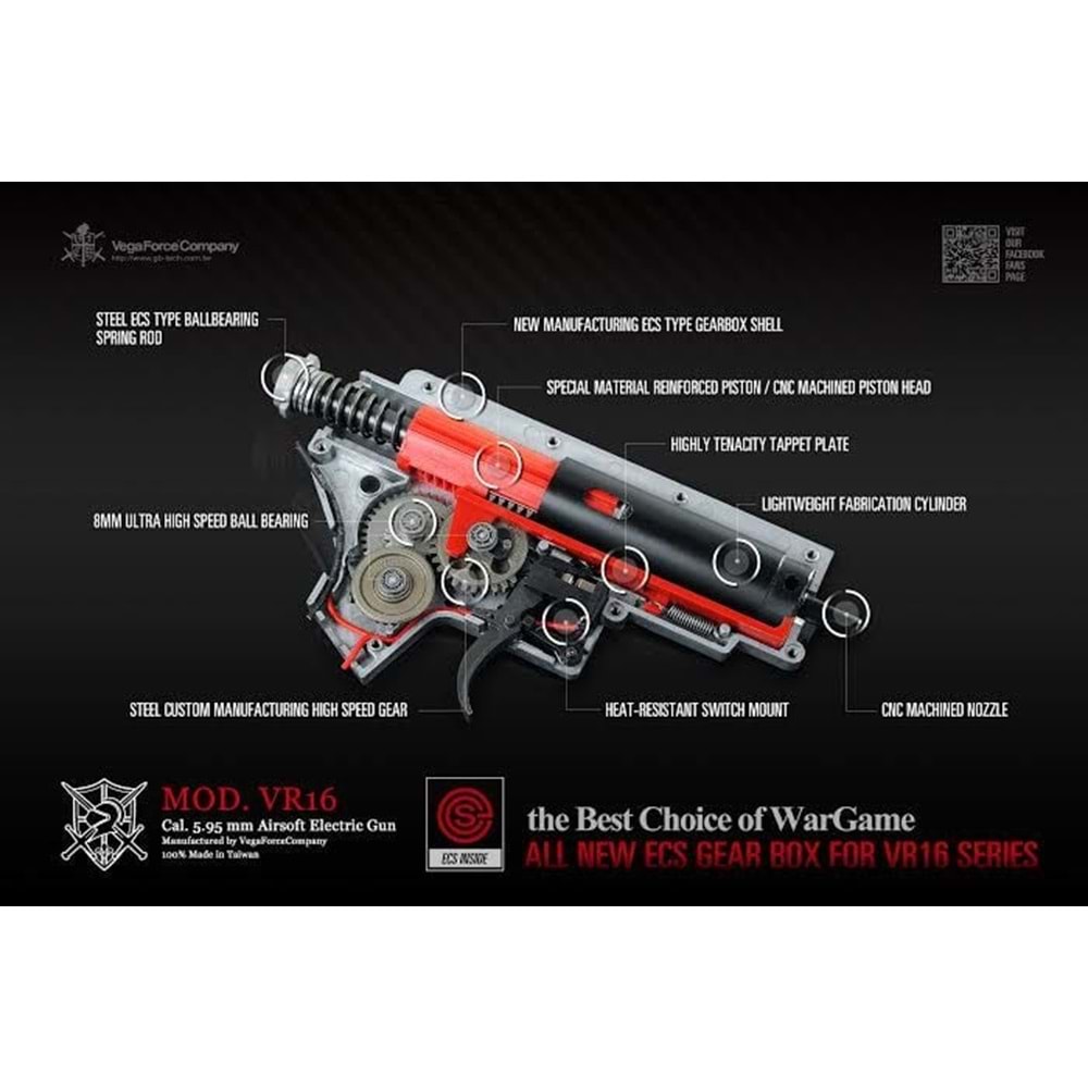 VR16 Fighter Carbine MK2 Black AEG AIRSOFT TUFEK