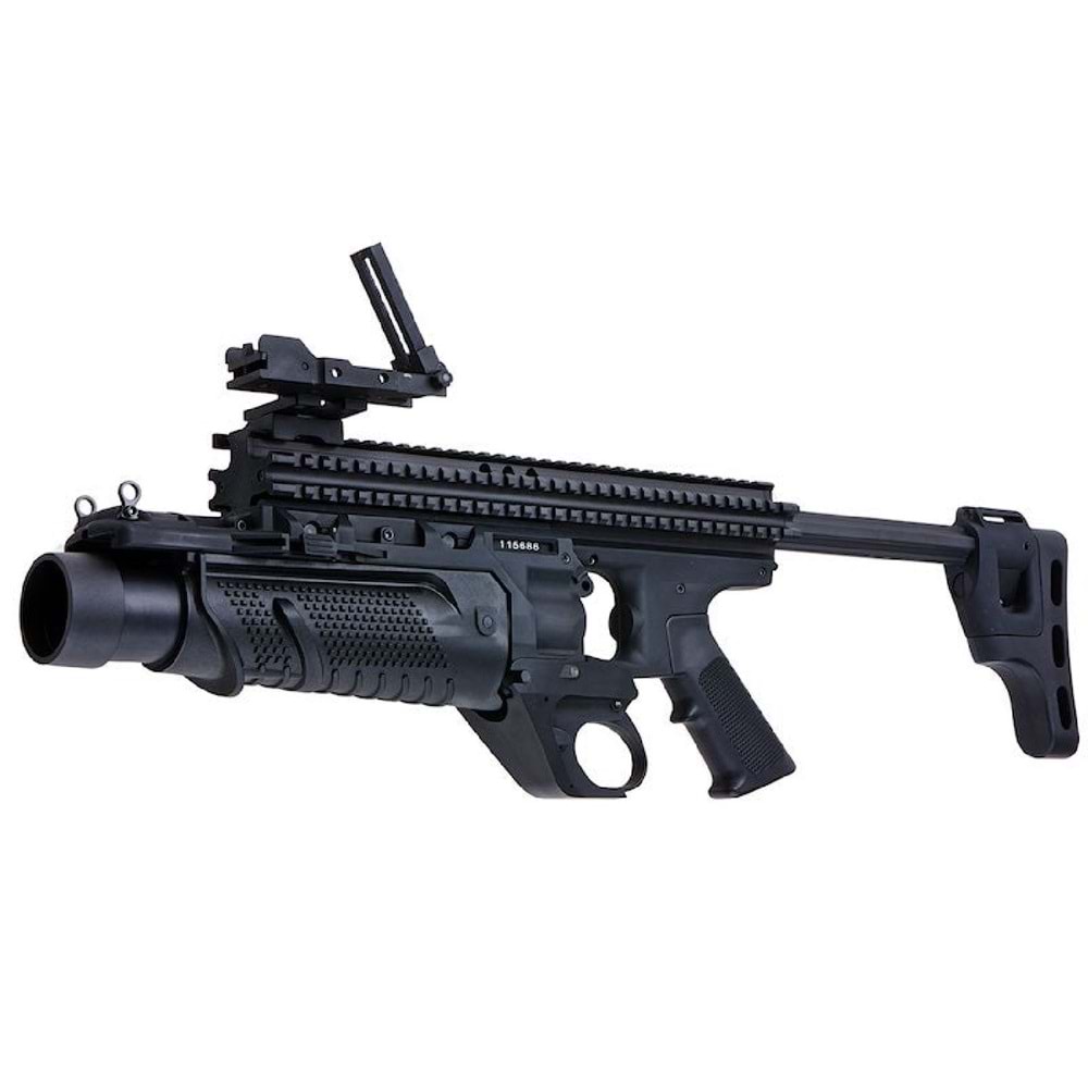 VFC MK13 MOD0 BLACK Enhanced Grenade Launcher Airsoft Bombatar (Siyah-Deluxe Version)