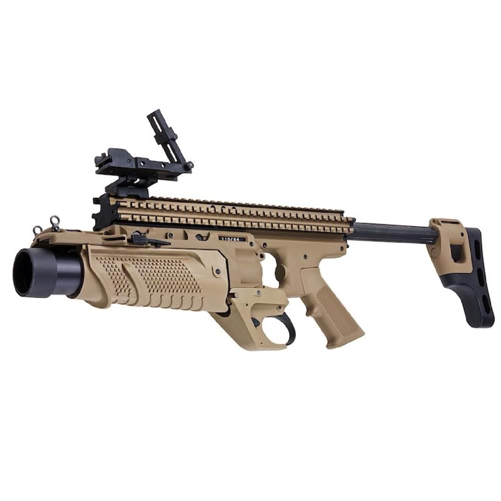 VFC MK13 MOD0 TAN Enhanced Grenade Launcher Airsoft Bombatar (Çöl Rengi-Deluxe Version)