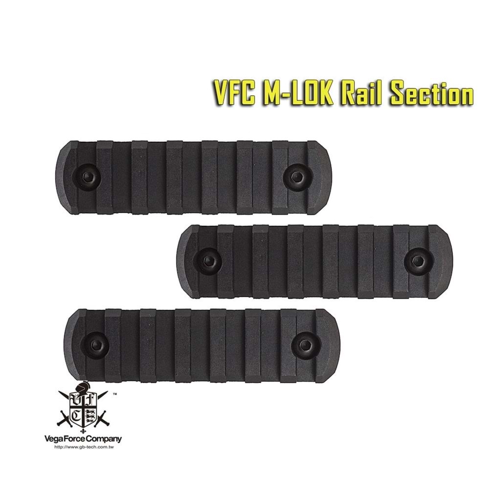 VFC QRS M-LOK Rail Section 7Slotluk- Siyah