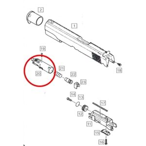 We Colt 1911 Nozzle Parts No #20