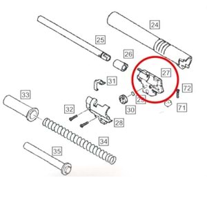 We Colt 1911 Hop Up Parts No #27