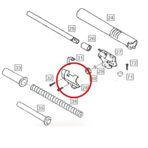 We Colt 1911 Hop Up Parts No #28