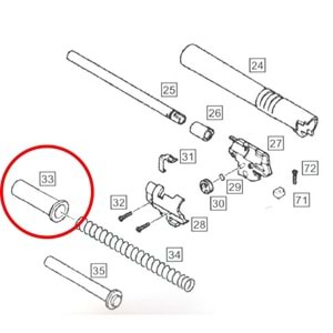 We Colt 1911 Recoil Plug Parts No #33