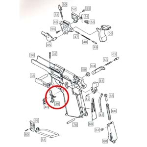 We Colt 1911 Disconnector Parts No #39