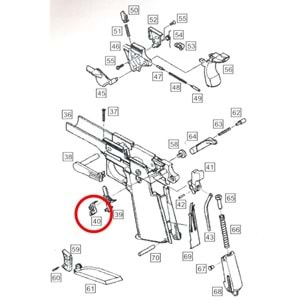 We Colt 1911 Yedek Parça Parts No #40