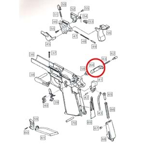 We Colt 1911 Magazine Release Part No #64
