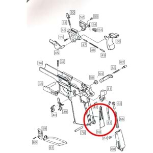 We Colt 1911 Sear Spring Grip Emniyet Parçası Part No #69