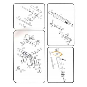 WE 1911 GBB Magazine Gasket / Şarjör Gaz Çıkış Contası Parça #74
