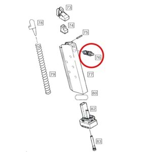 WE 1911 GBB Gas Output Valve / Gaz Çıkış Valfi Parça #76