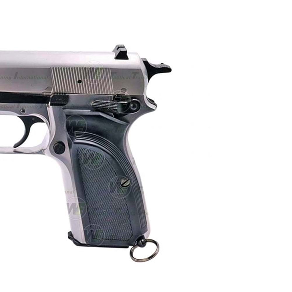 WE HI-POWER BROWNING MK3 GBB AIRSOFT TABANCA - Silver (Gümüş Renk)