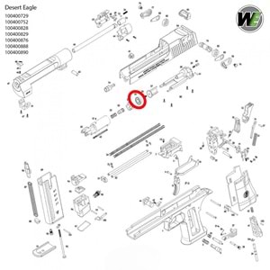 We Desert Eagle Piston Başı Parça No #55