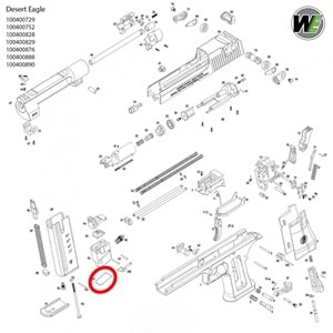 We Desert Eagle Şarjör Contası Parça No #97