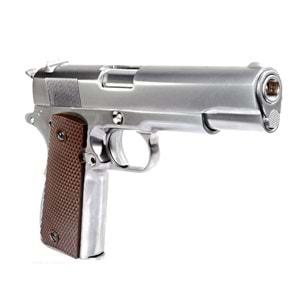 WE COLT 1911 SILVER Kahve Kabza Airsoft Tabanca