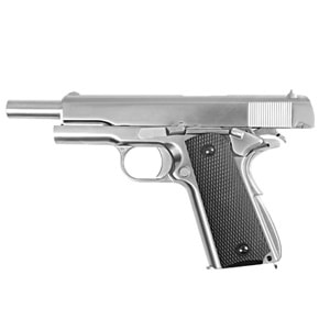 WE COLT 1911 SILVER Klasik Siyah Kabza Airsoft Tabanca