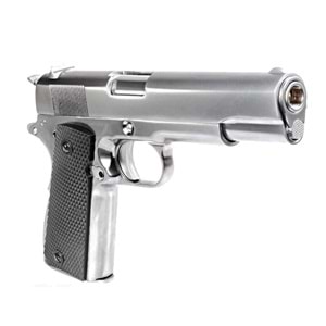 WE COLT 1911 SILVER Klasik Siyah Kabza Airsoft Tabanca