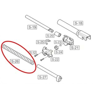 WE Sig F226 Replacement Recoil Spring Part No #26
