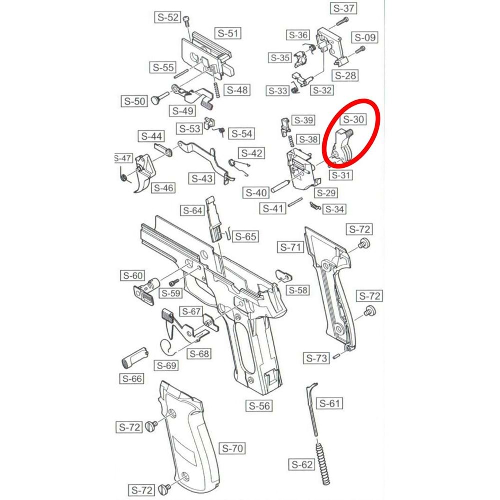 We F226 Yedek Parça Parts No #30