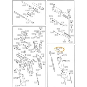 WE F226 - F228 - F229 - MK25 Şarjörün Besleme Ağzı - MAG LIPS / Parça #75
