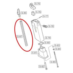 We F226 Magazine Spring Parts No #87