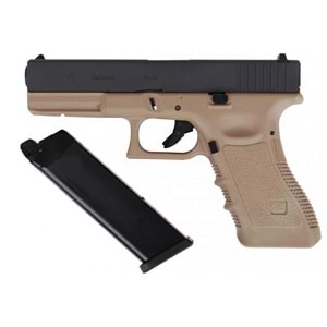 WE G17 GLOCK 17 GEN3 TAN GBB Airsoft Tabanca