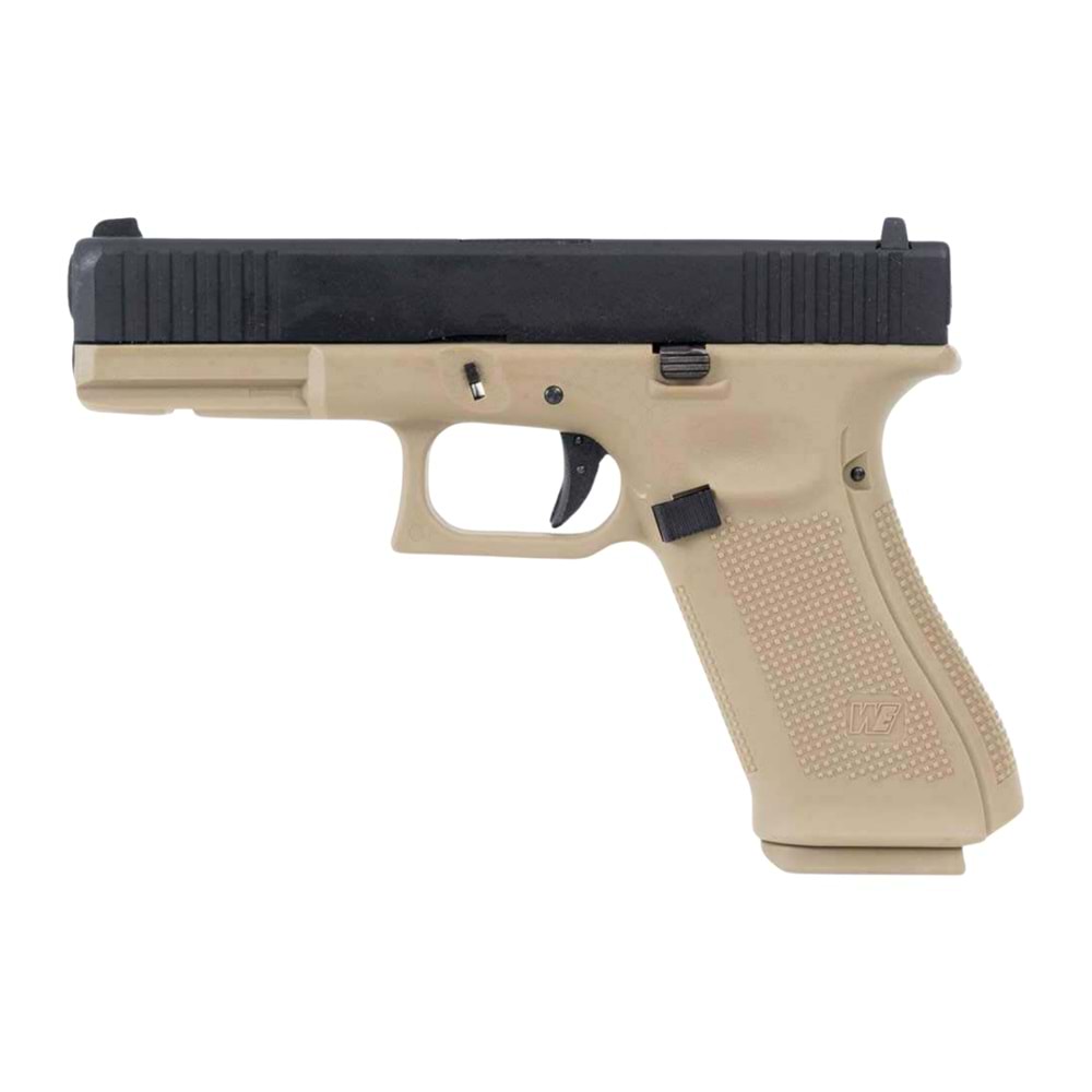 WE GLOCK G17 ''F'' GEN5 2TONE SIYAH+TAN GBB AIRSOFT TABANCA