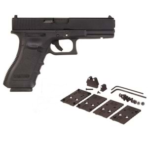 WE GLOCK G17 GEN3 MOS RMR REDDOT AYAKLI SIYAH GBB AIRSOFT TABANCA