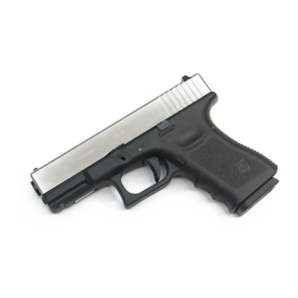 WE G19 GLOCK 19 SILVER GBB AIRSOFT TABANCA
