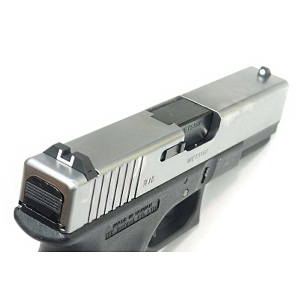 WE G19 GLOCK 19 SILVER GBB AIRSOFT TABANCA
