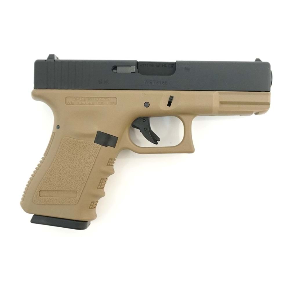 WE G19 GLOCK19 GEN3 TAN GBB AIRSOFT TABANCA