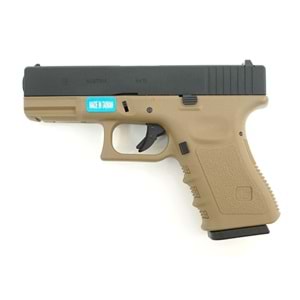 WE G19 GLOCK19 GEN3 TAN GBB AIRSOFT TABANCA