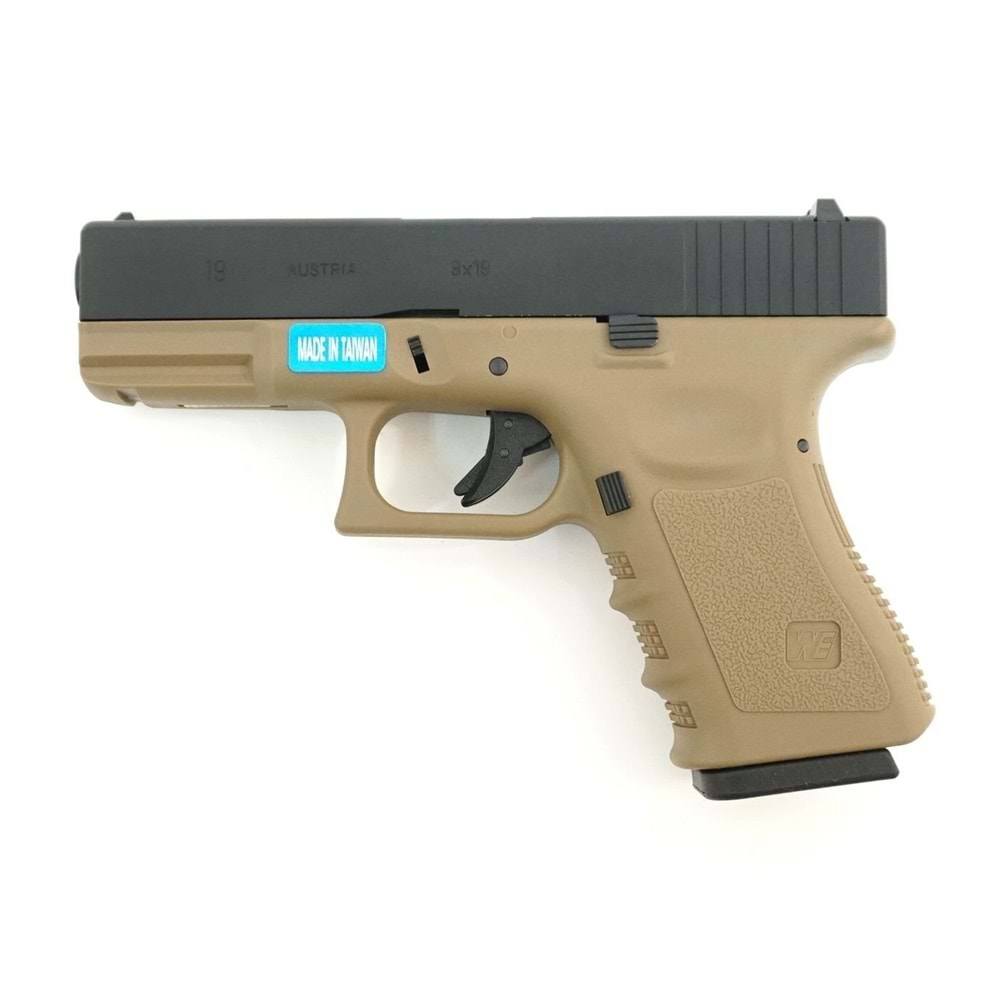 WE G19 GLOCK19 GEN3 TAN GBB AIRSOFT TABANCA