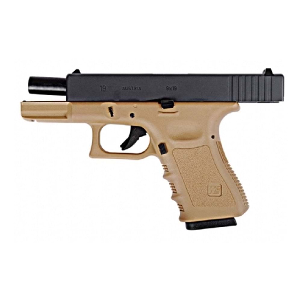 WE G19 GLOCK19 GEN3 TAN GBB AIRSOFT TABANCA