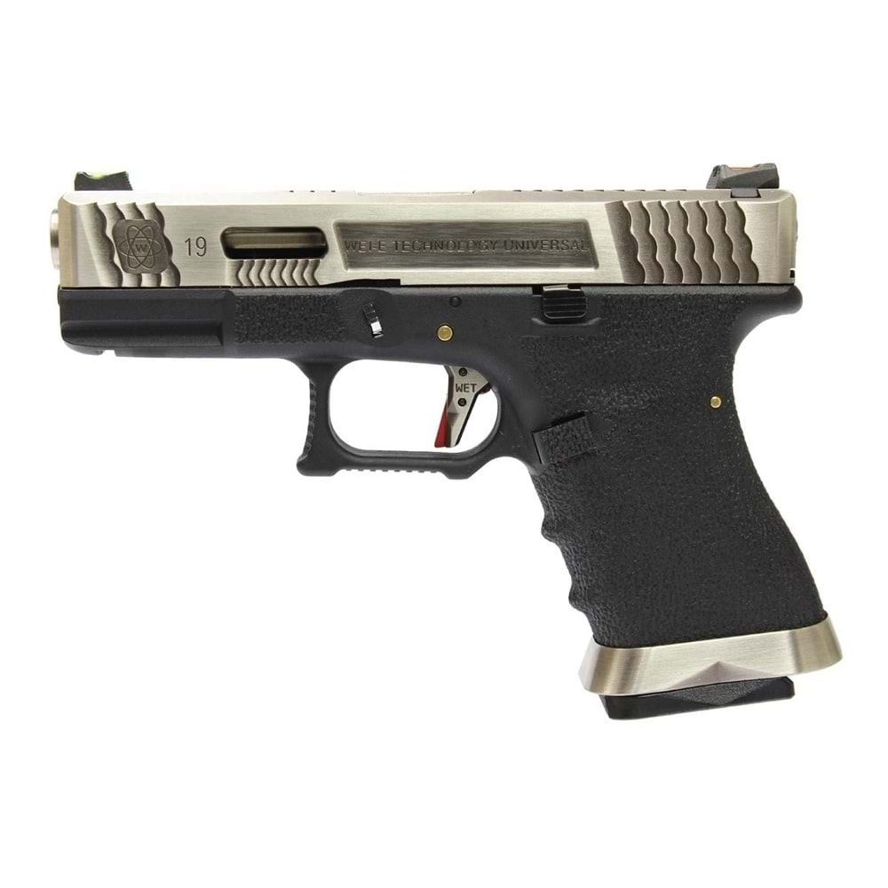 WE Glock G19 T7 GBB Airsoft Tabanca SV Kızak / SV Namlu / BK Gövde