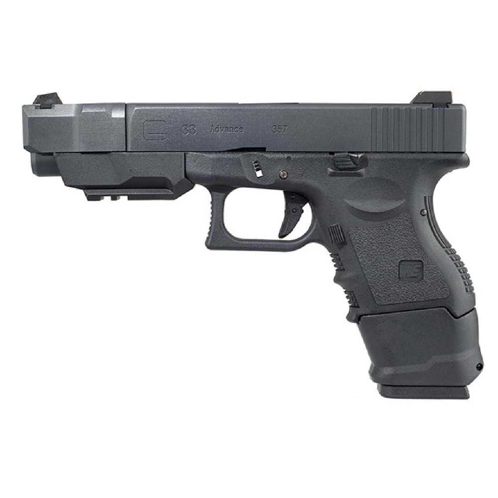 WE Glock33 G33 Gen3 ADVANCE GBB Airsoft Tabanca - Siyah