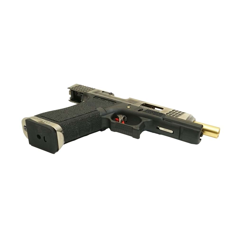 WE Glock G34 T3 GBB Airsoft Tabanca SV Kızak / GOLD Namlu / BK Gövde