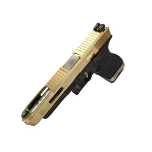 WE GLOCK G34 TITANIUM GOLD GBB AIRSOFT TABANCA (WE-G008WET-TG)