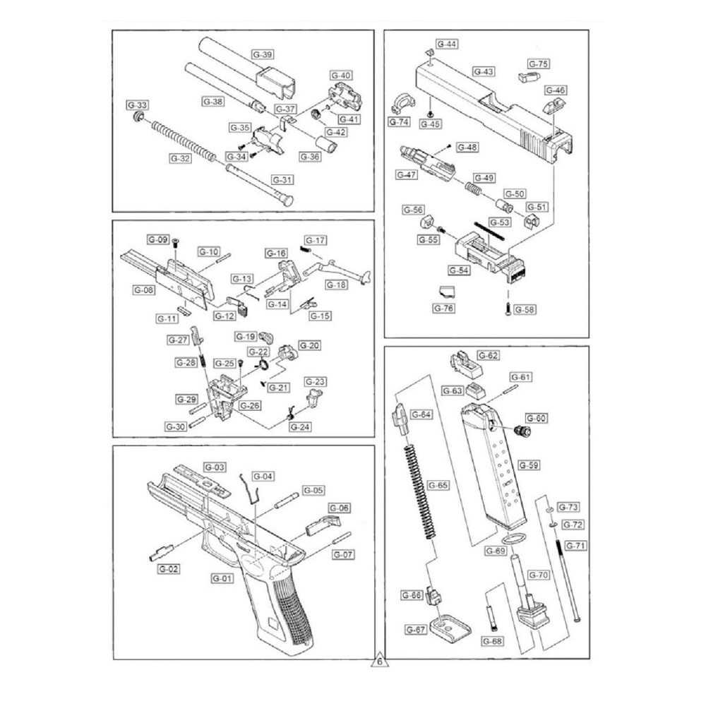 We Glock 17 Şarjör Mandal Yayı Parça No G17 #04