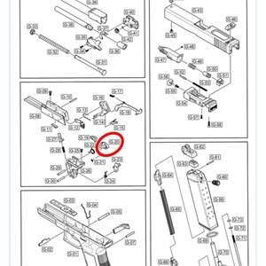 WE Glock G17 G19 Hammer Sear Parça No #20