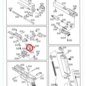 We Glock G17 G19 Hammer Yayı Parça No #22
