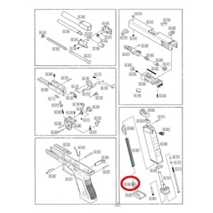 We G17 - G19 Şarjör Yayı Pimi Parça No #66