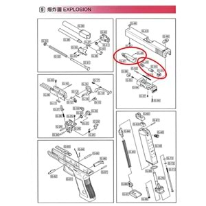 We Glock 17 Gen 5 Nozzle Set Parça No G17V #47-51