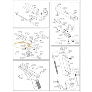 WE G18 AIRSOFT GBB RESET HAMMER SET TABANCA PARÇA# 27