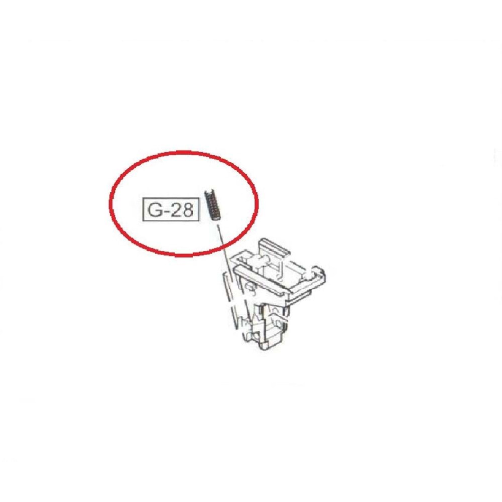 WE GLOCK 18 G18C /17 Valve Knocker Reset Spring Parça No #28