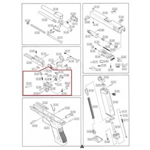 We GLOCK 18 Hammer Set G18 Parça No. 19-30 ve 74-76